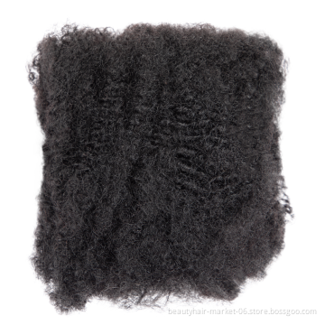 wholesale 8"  human dreadlock extensions hair Afro kinky hair bulk for dreadlock hair raw material